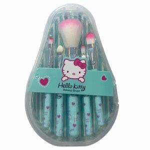 Hello Kitty Pink Heart Makeup Brush Set